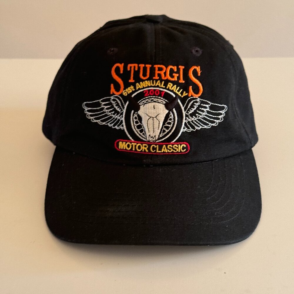 Sturgis Hat Cap Motor Classic 2002 Motorcycle Rally Adjustable Vintage